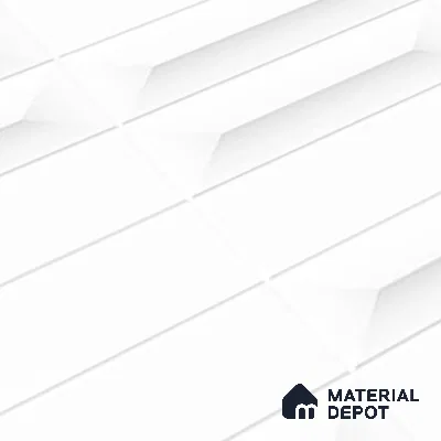 Faux Subway Wall Tile TL 06507 B  White 1599 24 inch x 12 inch Ceramic Glossy Finish - 8 mm | Suitable for Accent / Feature Walls, Bathroom, Kitchen Wall & Backsplashes | Please Expect a Slight Variation of Pattern