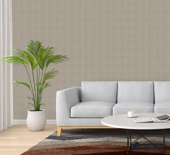 Chestnut Brown Plain Colour Louver PN 02572 C 9.5 ft x 4.8 inch WPC Panel - 11 mm | Suitable for Feature Wall, TV Unit & Living Room | Width is Subjected to 5% Variation