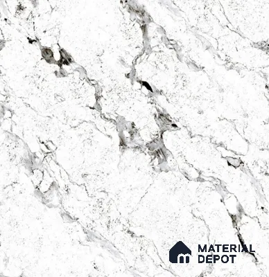 TL 02265 C White 2 ft x 2 ft Matte Finish Carving Vitrified Floor & Wall Tile - 9.5 mm