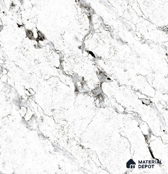 TL 02265 C White 2 ft x 2 ft Matte Finish Carving Vitrified Floor & Wall Tile - 9.5 mm