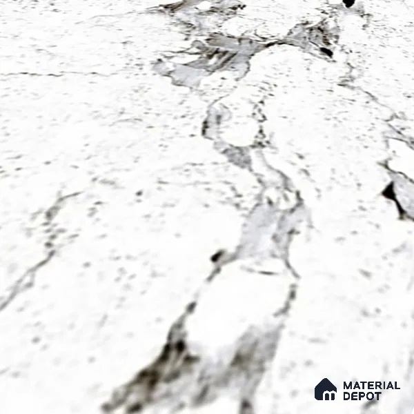 TL 02265 C White 2 ft x 2 ft Matte Finish Carving Vitrified Floor & Wall Tile - 9.5 mm