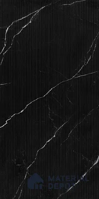 Marble Floor & Wall Tile | TL 00682 Black Matte Finish 4 ft x 2 ft Matte Finish Vitrified Vitrified Tile - 9 mm | Suitable For Living Room, Bedroom, Dining Area