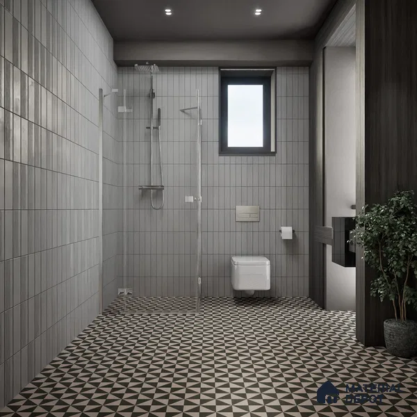Moroccan Wall & Floor Tile TL 07654 Mono Prism 1 ft x 1 ft Ceramic Matte Finish - 9 mm | Suitable For Kitchen, Bathroom, Living Area | Please Expect a Slight Variation of Pattern