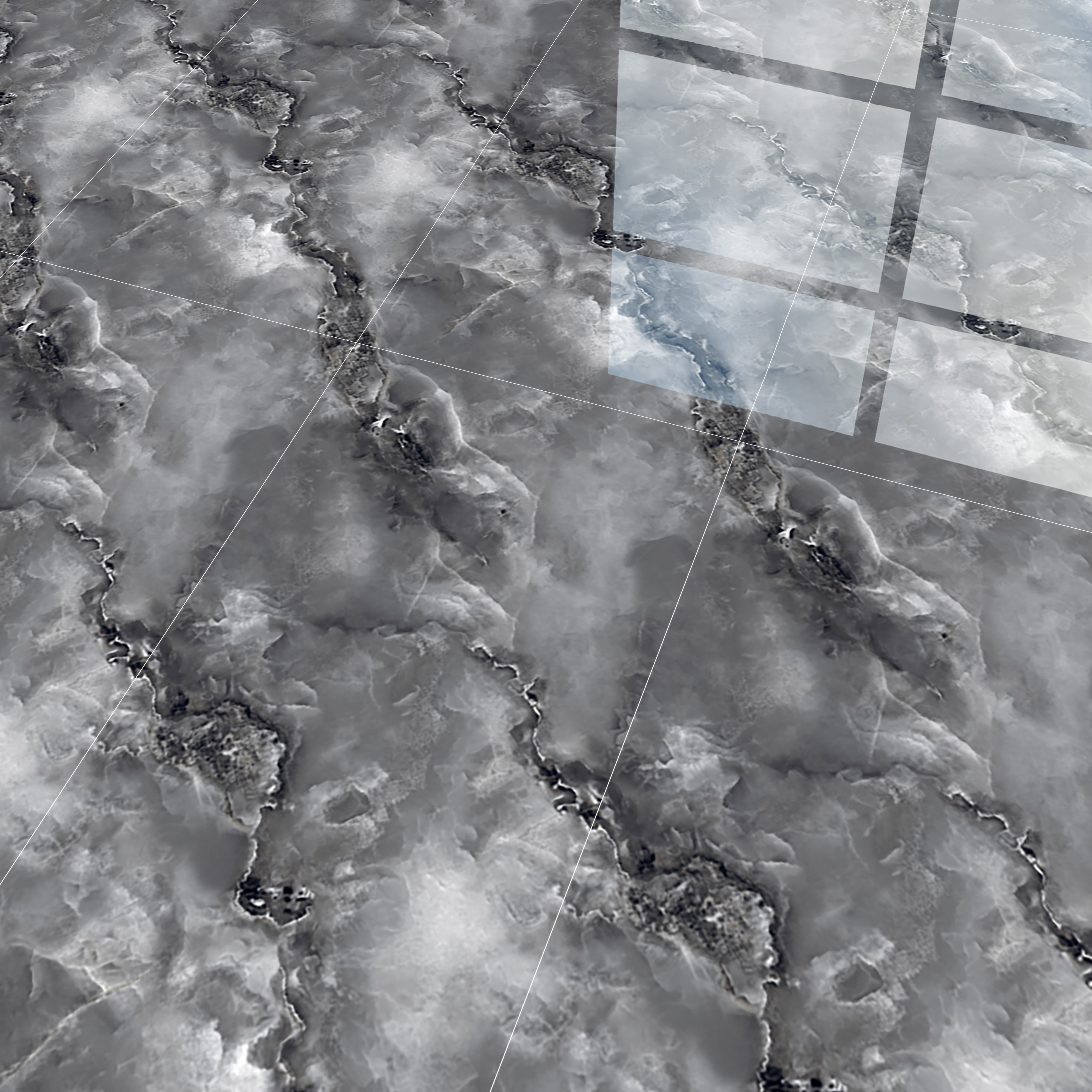 Marble Floor & Wall Tile TL 05573 Black Onyx Viser 4 ft x 2 ft Glossy Finish Vitrified Tile - 9 mm (Random 4)