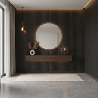 Black PVC Fluted Panels