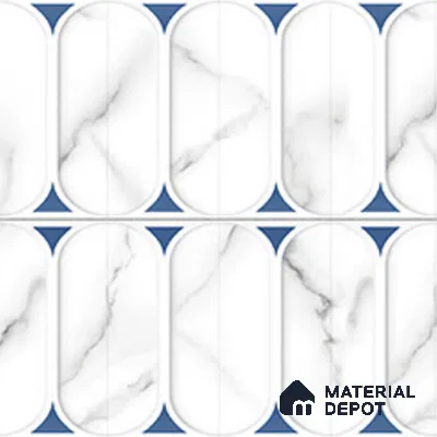 Faux Subway Wall Tile TL 04920 E Estilo Retro Capsule 1 Venatino 1 ft x 1 ft Ceramic Matte Finish - 9 mm | Suitable for Highlighter Walls, Foyer, Bathroom, Kitchen Wall & Backsplashes | Please Expect a Slight Variation of Pattern (Sample)