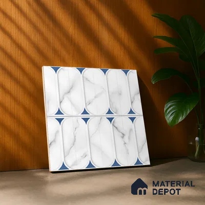 Faux Subway Wall Tile TL 04920 E Estilo Retro Capsule 1 Venatino 1 ft x 1 ft Ceramic Matte Finish - 9 mm | Suitable for Highlighter Walls, Foyer, Bathroom, Kitchen Wall & Backsplashes | Please Expect a Slight Variation of Pattern (Sample)