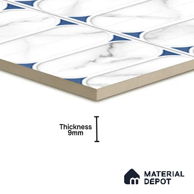 Faux Subway Wall Tile TL 04920 E Estilo Retro Capsule 1 Venatino 1 ft x 1 ft Ceramic Matte Finish - 9 mm | Suitable for Highlighter Walls, Foyer, Bathroom, Kitchen Wall & Backsplashes | Please Expect a Slight Variation of Pattern (Sample)