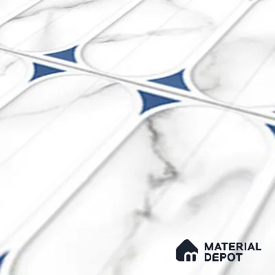 Faux Subway Wall Tile TL 04920 E Estilo Retro Capsule 1 Venatino 1 ft x 1 ft Ceramic Matte Finish - 9 mm | Suitable for Highlighter Walls, Foyer, Bathroom, Kitchen Wall & Backsplashes | Please Expect a Slight Variation of Pattern (Sample)