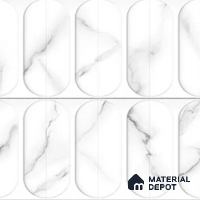 Faux Subway Wall Tile TL 04920 F Estilo Retro Plain Venatino 1 ft x 1 ft Ceramic Matte Finish - 9 mm | Suitable for Highlighter Walls, Foyer, Bathroom, Kitchen Wall & Backsplashes | Please Expect a Slight Variation of Pattern (Sample)