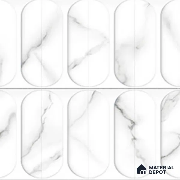 Faux Subway Wall Tile TL 04920 F Estilo Retro Plain Venatino 1 ft x 1 ft Ceramic Matte Finish - 9 mm | Suitable for Highlighter Walls, Foyer, Bathroom, Kitchen Wall & Backsplashes | Please Expect a Slight Variation of Pattern (Sample)
