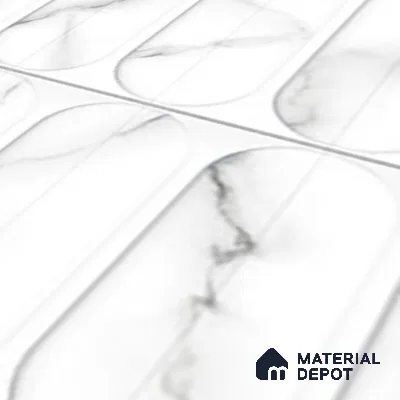 Faux Subway Wall Tile TL 04920 F Estilo Retro Plain Venatino 1 ft x 1 ft Ceramic Matte Finish - 9 mm | Suitable for Highlighter Walls, Foyer, Bathroom, Kitchen Wall & Backsplashes | Please Expect a Slight Variation of Pattern (Sample)