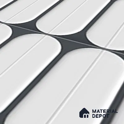 Faux Subway Wall Tile TL 04920 G Estilo Retro Capsule 1 Urban Charcoal 1 ft x 1 ft Ceramic Matte Finish - 9 mm | Suitable for Highlighter Walls, Foyer, Bathroom, Kitchen Wall & Backsplashes | Please Expect a Slight Variation of Pattern