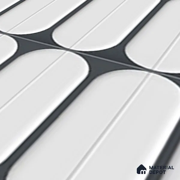 Faux Subway Wall Tile TL 04920 G Estilo Retro Capsule 1 Urban Charcoal 1 ft x 1 ft Ceramic Matte Finish - 9 mm | Suitable for Highlighter Walls, Foyer, Bathroom, Kitchen Wall & Backsplashes | Please Expect a Slight Variation of Pattern