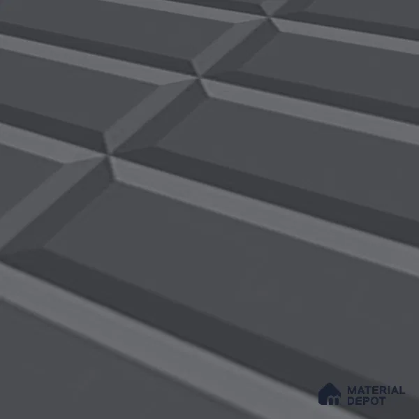 Faux Subway Wall Tile TL 04920 J Estilo Retro Brick Urban Charcoal 1 ft x 1 ft Ceramic Matte Finish - 9 mm | Suitable for Highlighter Walls, Foyer, Bathroom, Kitchen Wall & Backsplashes | Please Expect a Slight Variation of Pattern (Sample)