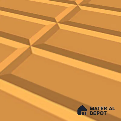 Faux Subway Wall Tile TL 04920 N Estilo Retro Brick Orange Ornato 1 ft x 1 ft Ceramic Matte Finish - 9 mm | Suitable for Highlighter Walls, Foyer, Bathroom, Kitchen Wall & Backsplashes | Please Expect a Slight Variation of Pattern (Sample)