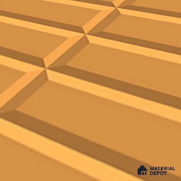 Faux Subway Wall Tile TL 04920 N Estilo Retro Brick Orange Ornato 1 ft x 1 ft Ceramic Matte Finish - 9 mm | Suitable for Highlighter Walls, Foyer, Bathroom, Kitchen Wall & Backsplashes | Please Expect a Slight Variation of Pattern (Sample)