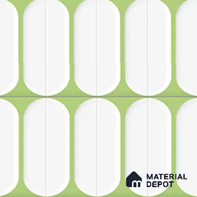 Faux Subway Wall Tile TL 04920 O Estilo Retro Capsule 1 Olive Green 1 ft x 1 ft Ceramic Matte Finish - 9 mm | Suitable for Highlighter Walls, Foyer, Bathroom, Kitchen Wall & Backsplashes | Please Expect a Slight Variation of Pattern (Sample)