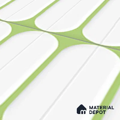 Faux Subway Wall Tile TL 04920 O Estilo Retro Capsule 1 Olive Green 1 ft x 1 ft Ceramic Matte Finish - 9 mm | Suitable for Highlighter Walls, Foyer, Bathroom, Kitchen Wall & Backsplashes | Please Expect a Slight Variation of Pattern (Sample)