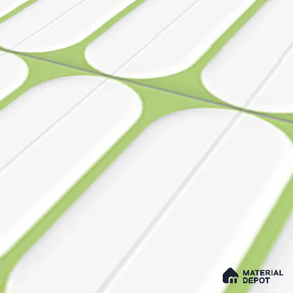 Faux Subway Wall Tile TL 04920 O Estilo Retro Capsule 1 Olive Green 1 ft x 1 ft Ceramic Matte Finish - 9 mm | Suitable for Highlighter Walls, Foyer, Bathroom, Kitchen Wall & Backsplashes | Please Expect a Slight Variation of Pattern (Sample)