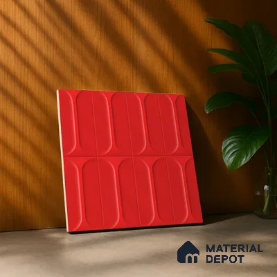 Faux Subway Wall Tile TL 04920 T Estilo Retro Capsule 1 Selenium Red 1 ft x 1 ft Ceramic Matte Finish - 9 mm | Suitable for Highlighter Walls, Foyer, Bathroom, Kitchen Wall & Backsplashes | Please Expect a Slight Variation of Pattern (Sample)
