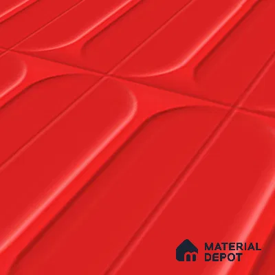 Faux Subway Wall Tile TL 04920 T Estilo Retro Capsule 1 Selenium Red 1 ft x 1 ft Ceramic Matte Finish - 9 mm | Suitable for Highlighter Walls, Foyer, Bathroom, Kitchen Wall & Backsplashes | Please Expect a Slight Variation of Pattern (Sample)