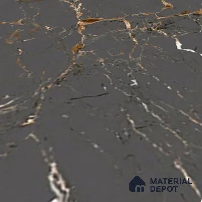 TL 02263 Shadow Black 2 ft x 2 ft Matte Finish Carving Vitrified Floor & Wall Tile - 9.5 mm