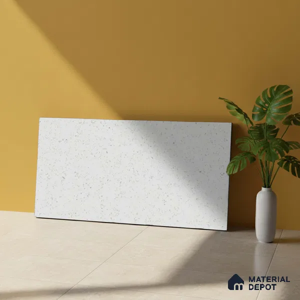 Stone Wall Tile TL 06544 D Mosaic Stone White 2 ft x 1 ft Ceramic Matte Finish - 8 mm | Suitable for Living Room, Kitchen & Bathroom (Sample)