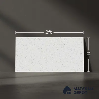 Stone Wall Tile TL 06544 D Mosaic Stone White 2 ft x 1 ft Ceramic Matte Finish - 8 mm | Suitable for Living Room, Kitchen & Bathroom (Sample)