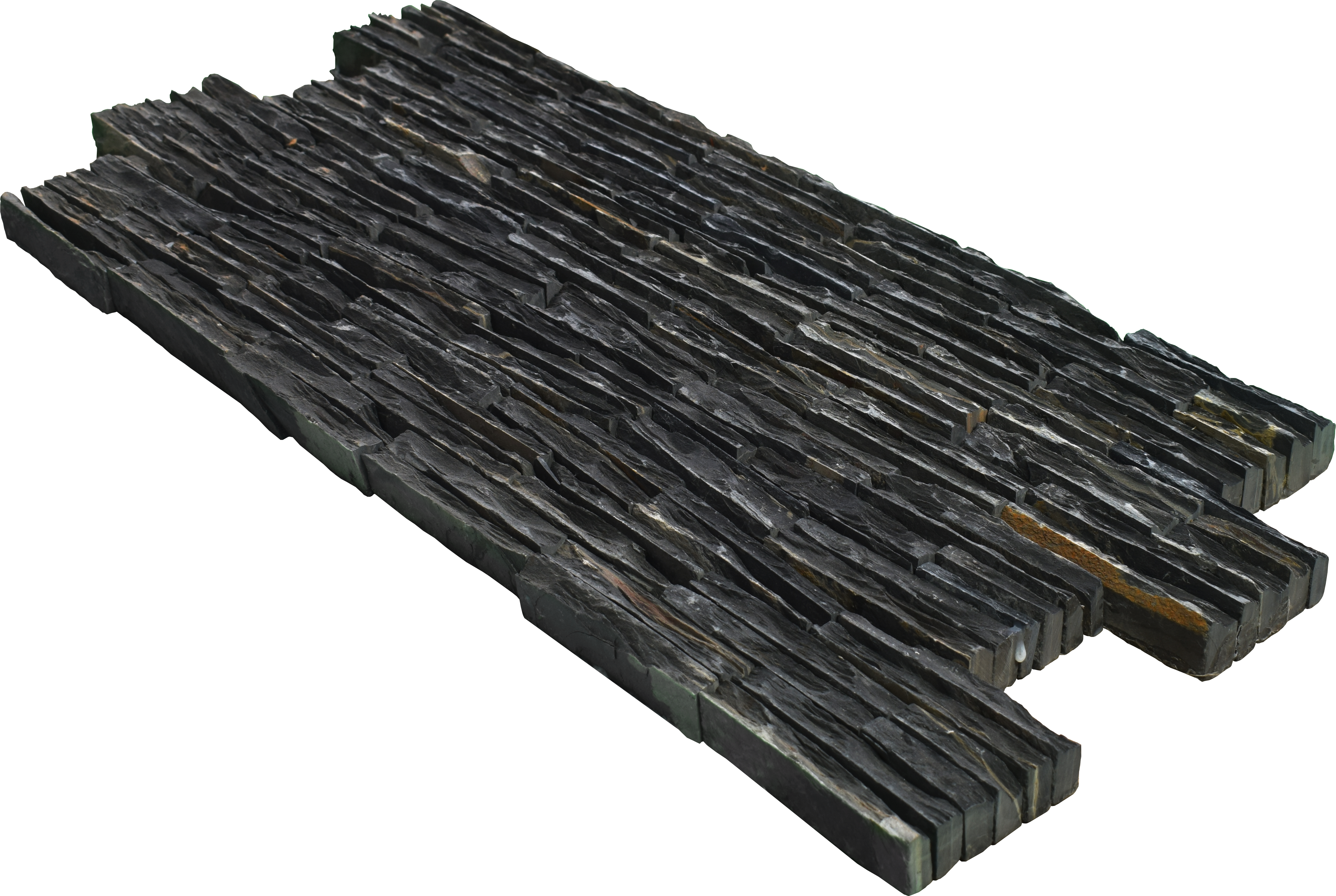WL 00082 Black Waterfalls 600 x 150 mm Natural Stone Wall Cladding |  Stone is a Natural Product, Please Expect Variation in Shades