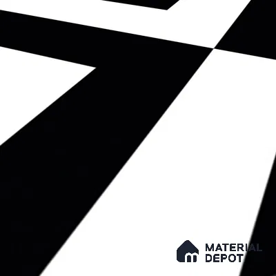 Moroccan Wall & Floor Tile TL 01438 Black & White 2 ft x 2 ft Matte Finish Vitrified Tile - 9 mm | Suitable For Kitchen, Bathroom, Dining Area | Please Expect a Slight Variation of Pattern