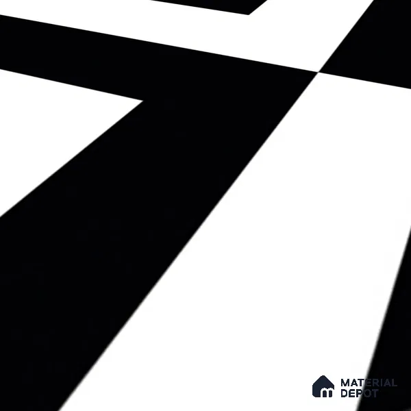 Moroccan Wall & Floor Tile TL 01438 Black & White 2 ft x 2 ft Matte Finish Vitrified Tile - 9 mm | Suitable For Kitchen, Bathroom, Dining Area | Please Expect a Slight Variation of Pattern