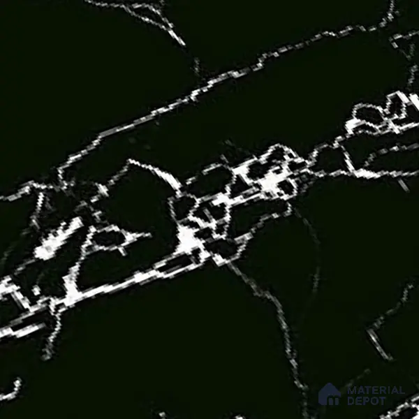 TL 01902 C Black Dark 18 x 12 inch Glossy Finish Ceramic Wall Tile - 6 mm