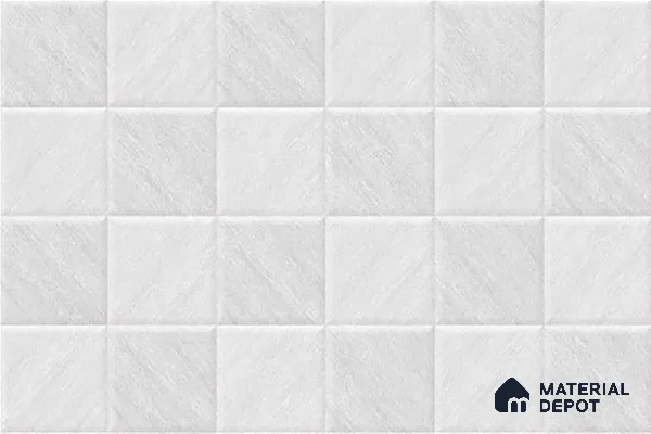 TL 01943 A Blanc White Light 18 x 12 inch Glossy Finish Ceramic Wall Tile - 6 mm
