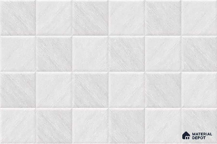 TL 01943 A Blanc White Light 18 x 12 inch Glossy Finish Ceramic Wall Tile - 6 mm