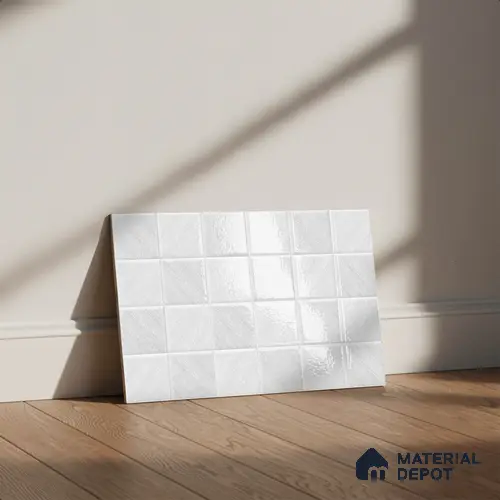 TL 01943 A Blanc White Light 18 x 12 inch Glossy Finish Ceramic Wall Tile - 6 mm