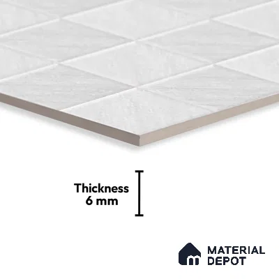 TL 01943 A Blanc White Light 18 x 12 inch Glossy Finish Ceramic Wall Tile - 6 mm
