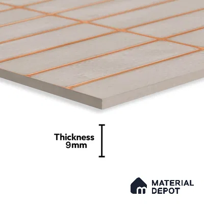 Faux Subway Wall Tile Tile TL 04392 D Blash Plain Cream 1 ft x 1 ft Matte Finish Ceramic Tile - 9 mm | Suitable For Kitchen, Bathroom, Dining Area | Please Expect a Slight Variation of Pattern