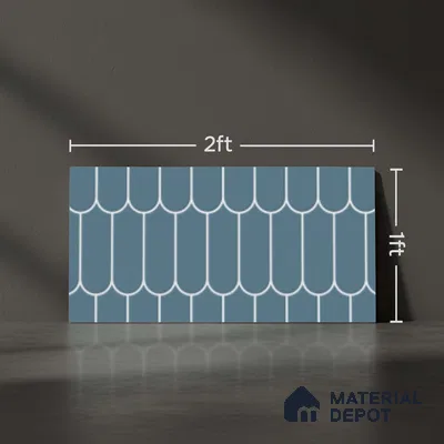 TL 05761 B Aqua Chromatic 600x300 mm Glossy Finish Ceramic Wall Tile - 7 mm | Please Expect a Slight Variation of Pattern (Sample)