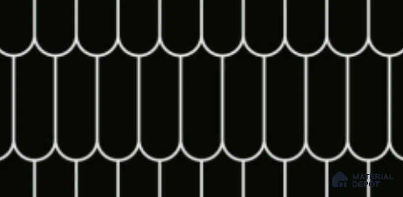 TL 05761 D Black Chromatic 600x300 mm Glossy Finish Ceramic Wall Tile - 7 mm (Sample)