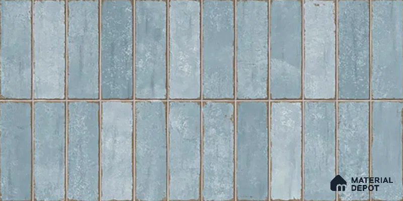 Faux Subway Wall Tile TL 06371 Dusk Hue 2 ft x 1 ft Ceramic Glossy Finish Tile - 9 mm | Suitable For Kitchen, Bathroom Walls and Backsplashes | Please Expect a Slight Variation of Pattern