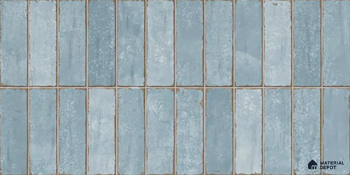 Faux Subway Wall Tile TL 06371 Dusk Hue 2 ft x 1 ft Ceramic Glossy Finish Tile - 9 mm | Suitable For Kitchen, Bathroom Walls and Backsplashes | Please Expect a Slight Variation of Pattern