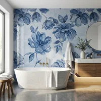 Blue Floral Tiles