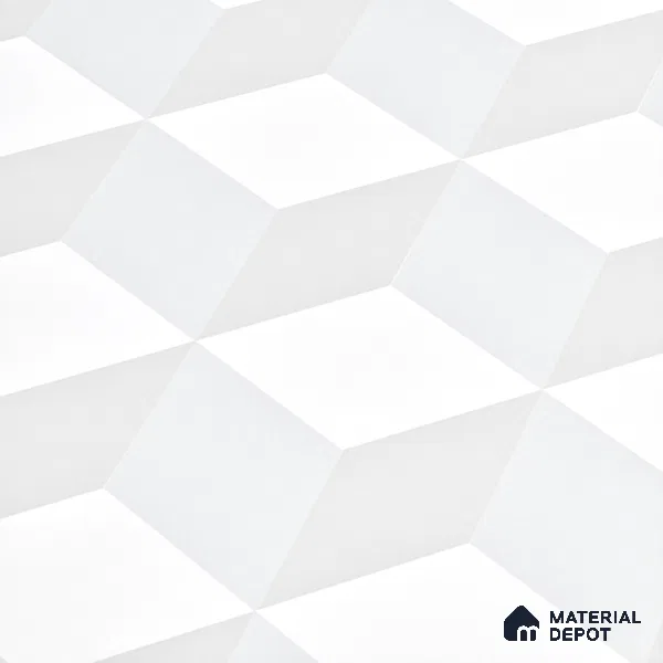 3D Wall Tile TL 06512 B  SR BL 4041 Highlighter 2 24 inch x 12 inch Ceramic Glossy Finish - 8 mm | Suitable for Accent / Feature Walls, Bathroom, Kitchen Wall & Backsplashes (Sample)
