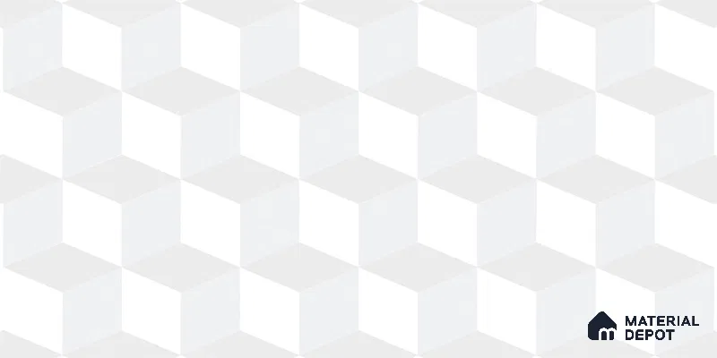 3D Wall Tile TL 06512 B  SR BL 4041 Highlighter 2 24 inch x 12 inch Ceramic Glossy Finish - 8 mm | Suitable for Accent / Feature Walls, Bathroom, Kitchen Wall & Backsplashes (Sample)