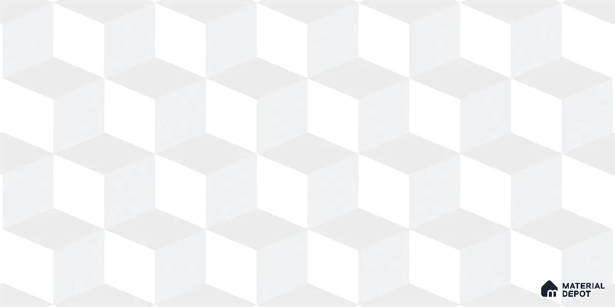 3D Wall Tile TL 06512 B  SR BL 4041 Highlighter 2 24 inch x 12 inch Ceramic Glossy Finish - 8 mm | Suitable for Accent / Feature Walls, Bathroom, Kitchen Wall & Backsplashes (Sample)