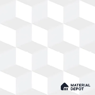 Geometric Floor Tile TL 06512 C   12 inch x 12 inch Ceramic Matte Finish - 8 mm | Suitable for Bathroom | Please Expect a Slight Variation of Pattern (Sample)