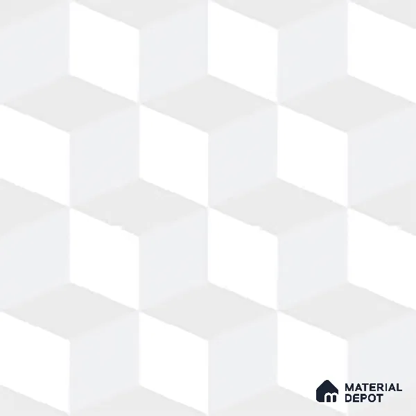 Geometric Floor Tile TL 06512 C   12 inch x 12 inch Ceramic Matte Finish - 8 mm | Suitable for Bathroom | Please Expect a Slight Variation of Pattern (Sample)