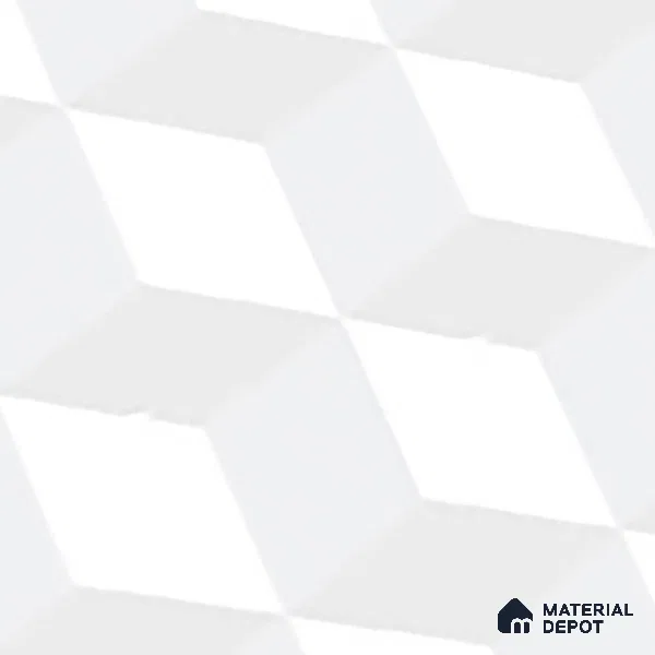 Geometric Floor Tile TL 06512 C   12 inch x 12 inch Ceramic Matte Finish - 8 mm | Suitable for Bathroom | Please Expect a Slight Variation of Pattern (Sample)
