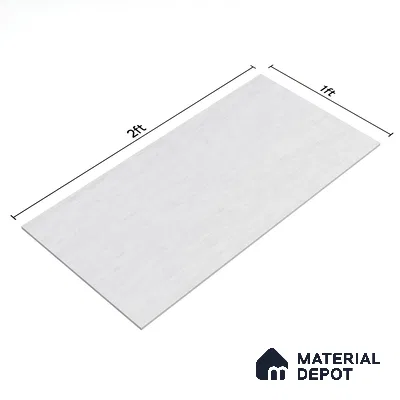 Cement Wall Tile TL 06486 B   24 inch x 12 inch Ceramic Matte Finish - 8 mm | Suitable for Accent / Feature Walls, Living Room, Bedroom, Bathroom, Kitchen Wall & Backsplashes (Sample)